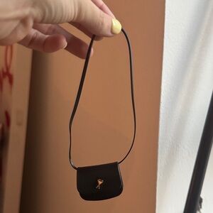 Ami Paris Black Mini Bag and earring